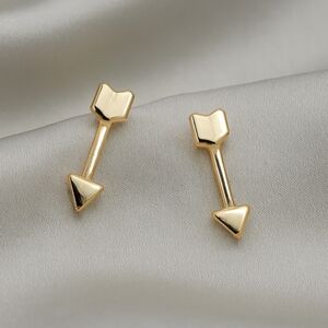 Elegant Gold Arrow Stud Earrings – Minimalist Jewelry for Everyday Glamour Style